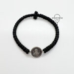 Комбоскини серебро чёрные Святитель Спиридон в круге с точками