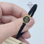 Комбоскини позолота чёрные Святитель Николай в круге