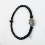 Комбоскини серебро чёрные Иверская Богородица в овале