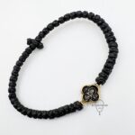 Комбоскини позолота чёрные Матрона в кресте