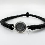 Комбоскини серебро чёрные Покров в плетенном круге