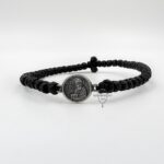 Комбоскини серебро чёрные Святитель Спиридон в круге