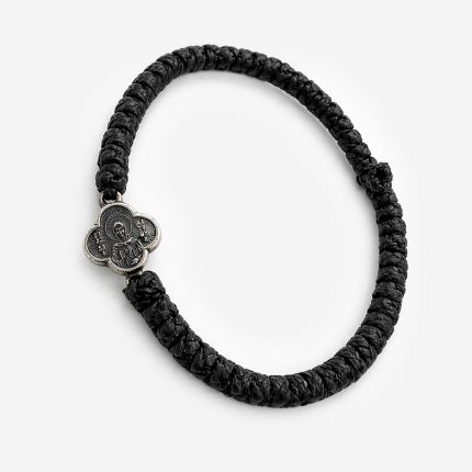 Комбоскини серебро чёрные Матрона в кресте