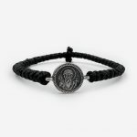 Комбоскини серебро чёрные Святитель Спиридон в круге с точками 2