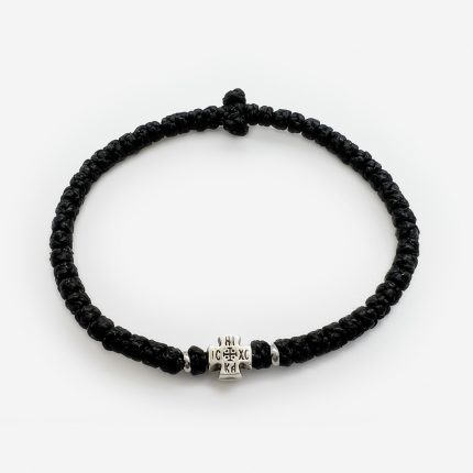 Комбоскини серебро чёрные с крестом и серебрянными вставками