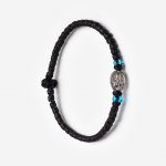 Комбоскини чёрные с Богородицей и голубыми вставками