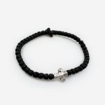 Комбоскини чёрные с серебристым крестом