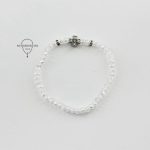 Православный браслет Белые стразы