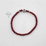 Браслет (Бордовые стразы)