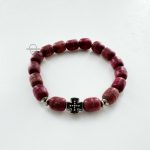 Православный браслет из ладанного дерева (малиновый)