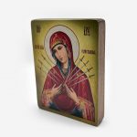 Икона «Богородица Семистрельная» на дереве — изображение 2