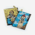 Дароносица большая «Святой Спиридон Тримифунтский и Храм Спиридона» 15х10 см