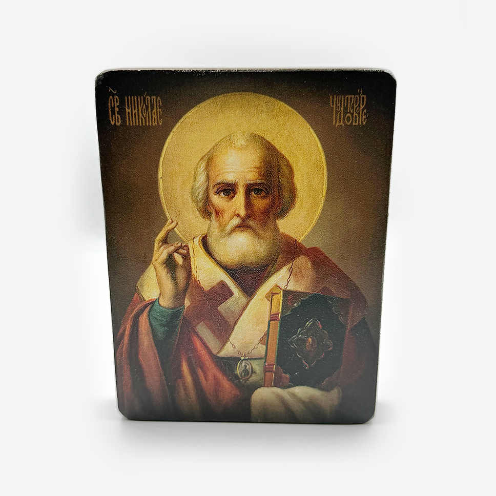 Святой-Николай-Чудотворец-3 Икона «Святой Николай Чудотворец» на дереве — изображение 1