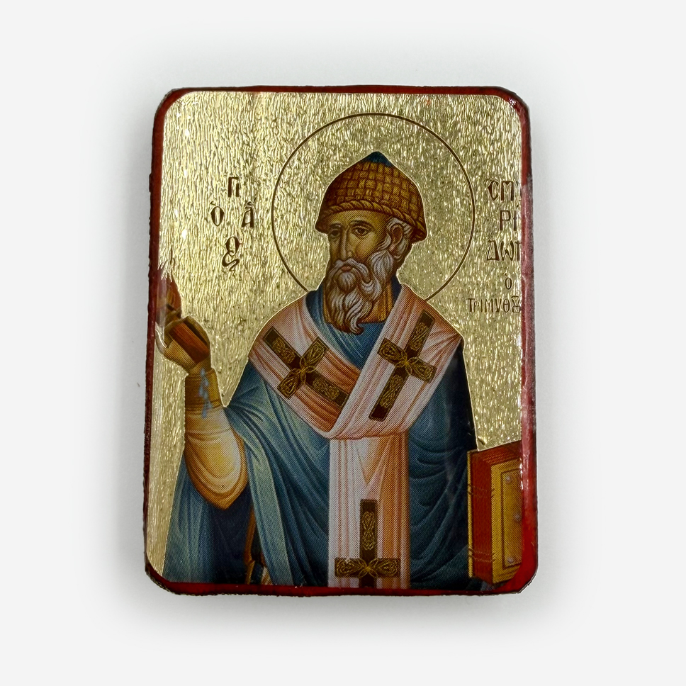Святой-Спиридон Икона с магнитом Святой Спиридон — изображение 1