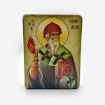 Икона «Святой Спиридон Тримифунтский» на дереве
