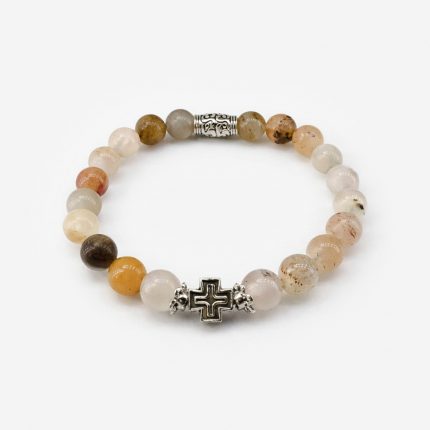 Браслет «Агат бежевый»