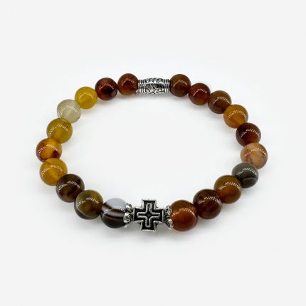 Браслет «Агат коричневый»