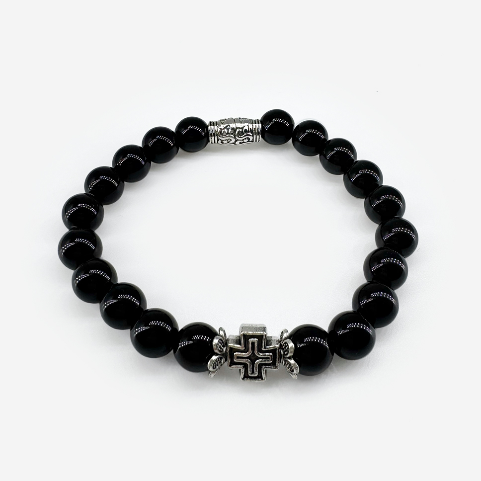 Браслет-«Агат-черный» Браслет «Агат черный» — изображение 1