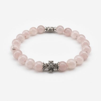 Браслет «Кварц жемчужно-розовый»