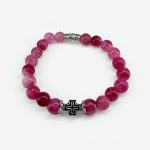 Браслет «Кварц малиновый»