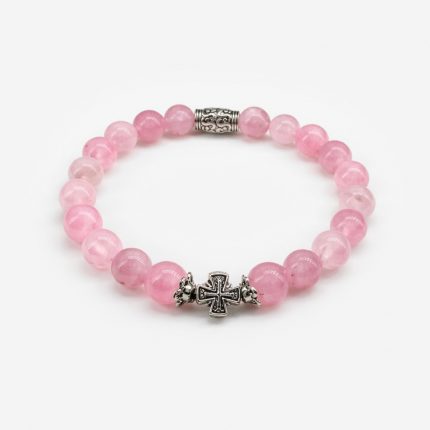 Браслет «Кварц розовый»