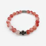 Браслет «Оникс коралловый»