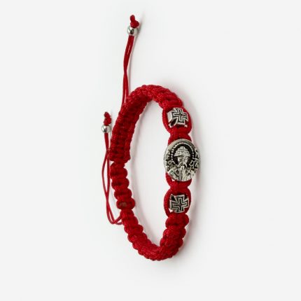 Браслет «Святой Спиридон Тримифунтский» красный