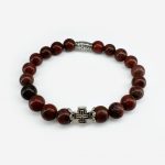 Браслет «Яшма бордовая»