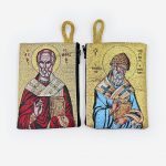 Дароносица малая двусторонняя «Святые Николай Чудотворец и Спиридон Тримифунтский»