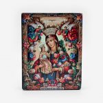 Икона «Богородица Неувядаемый цвет» на дереве