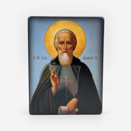 Икона «Святой Сергий Радонежский» на дереве