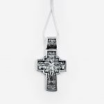 Крест нательный «Спаситель и Богородица» на цепочке