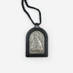 Подвеска автомобильная «Ангел Хранитель» из натуральной кожи с серебрением