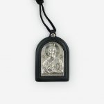 Подвеска автомобильная «Иисус Христос» из натуральной кожи с серебрением