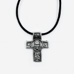 Подвеска-крест с гайтаном Спаситель и Архангел Михаил — изображение 2