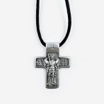 Подвеска-крест с гайтаном Спаситель и Архангел Михаил — изображение 3