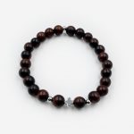 Браслет из дерева «Темно-коричневый»